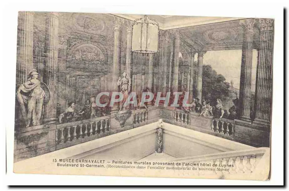 Musée Carnavalet — Wandmalereien aus dem ehemaligen Hôtel de Luynes - Vorderseite