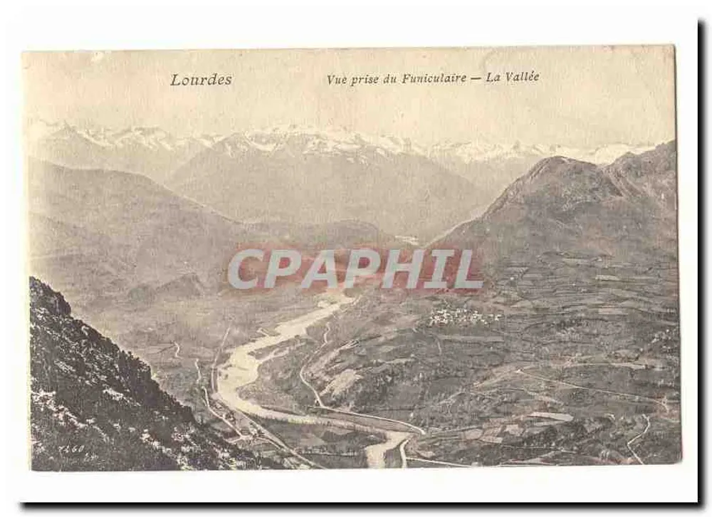 Lourdes — Ansicht vom Funicular — Die Schlucht - Vorderseite
