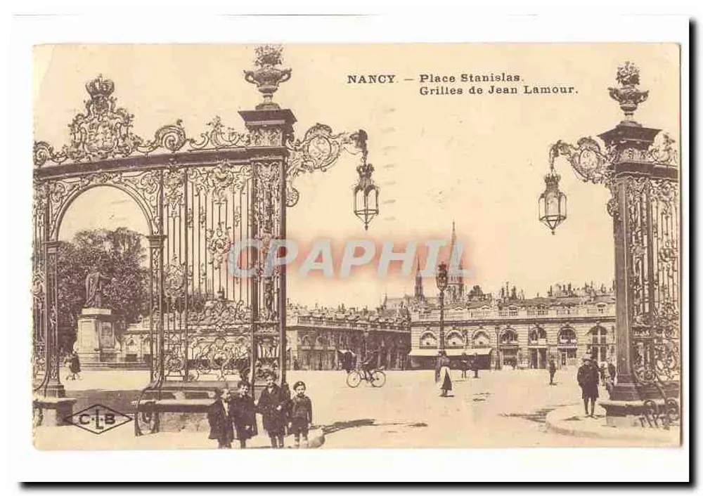 NANCY — Place Stanislas. Grilles de Jean Lamour. - Vorderseite