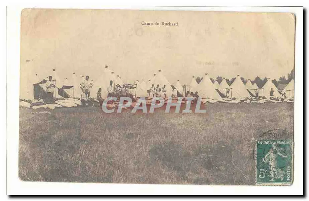 Camp van Ruchard — militair kamp — onbekende uitgever - Voorkant
