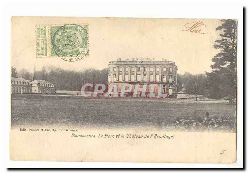 Boncecours. Der Park und das Schloss der Ermitage — Edit. Pourcellet-Caslety, Boncecours - Vorderseite