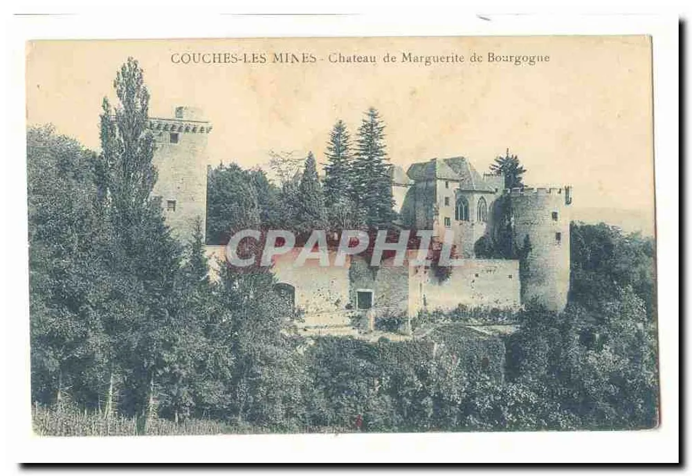 Couches-les-Mines — Schloss von Marguerite von Burgund — Verleger nicht sichtbar - Vorderseite