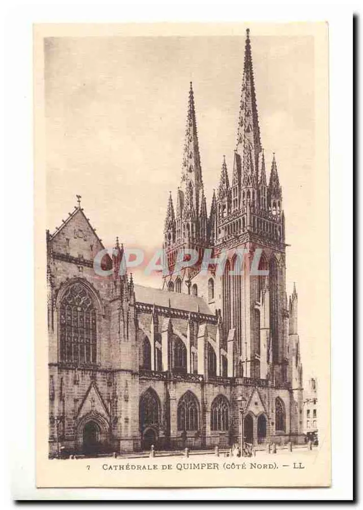Catedral de Quimper — lado norte — LL - Frente