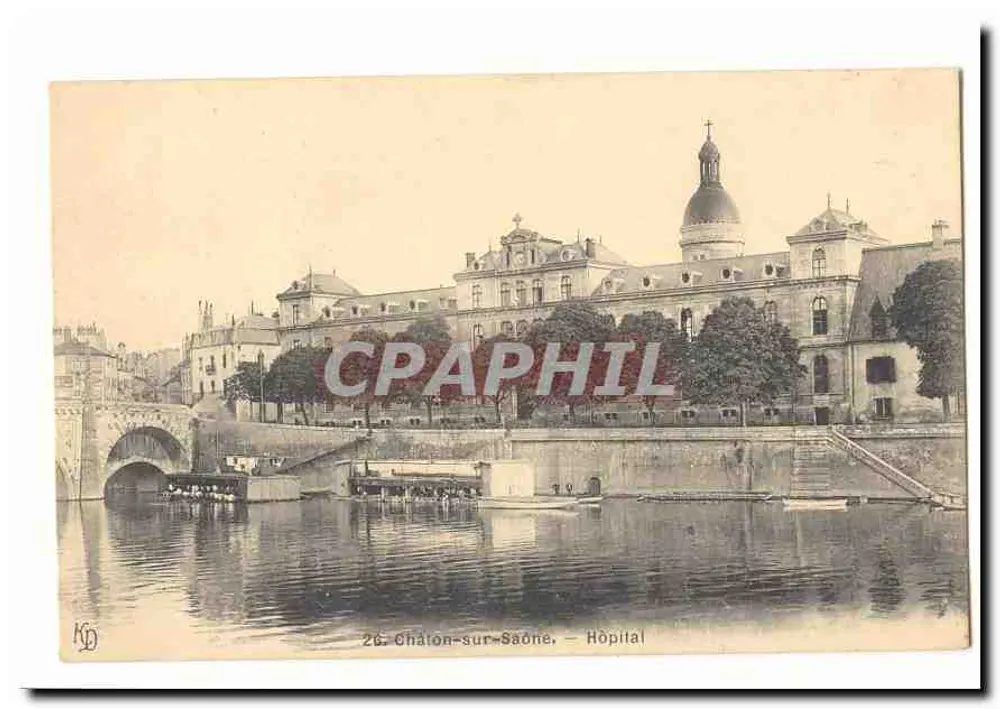 Chalon-sur-Saône — Hospital — editor KD, n° 26 - Frente