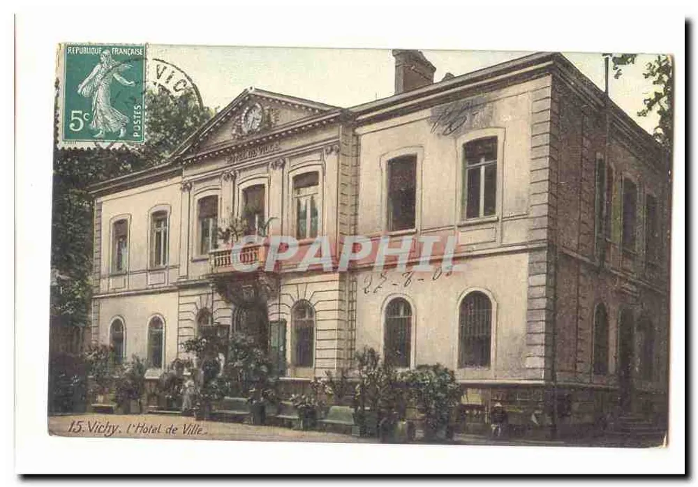 Vichy — Hotel de Ville — wydawca nieznany, nr 15 - Awers