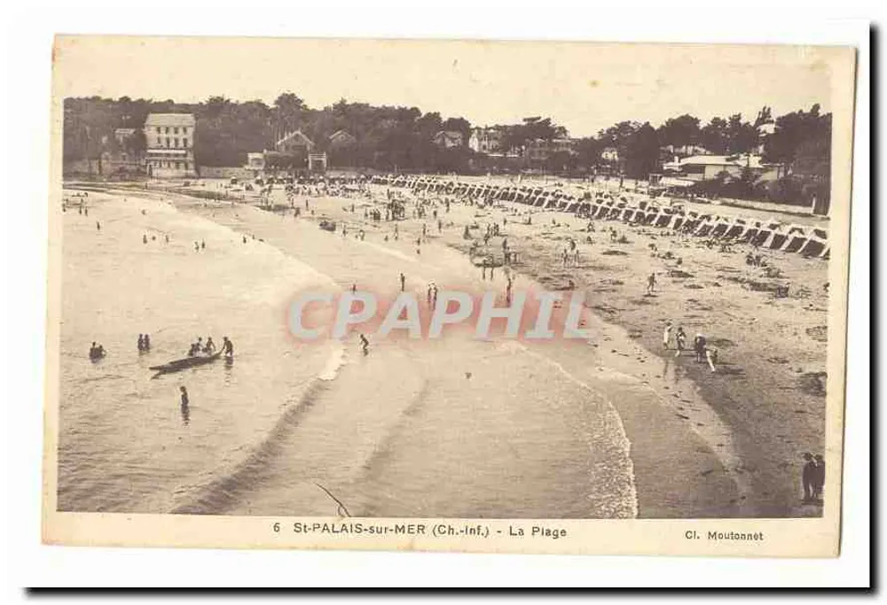 St-PALAlIS-sur-MER (Ch.-Inf.) - A Praia — Cl. Moutonnet - Frente