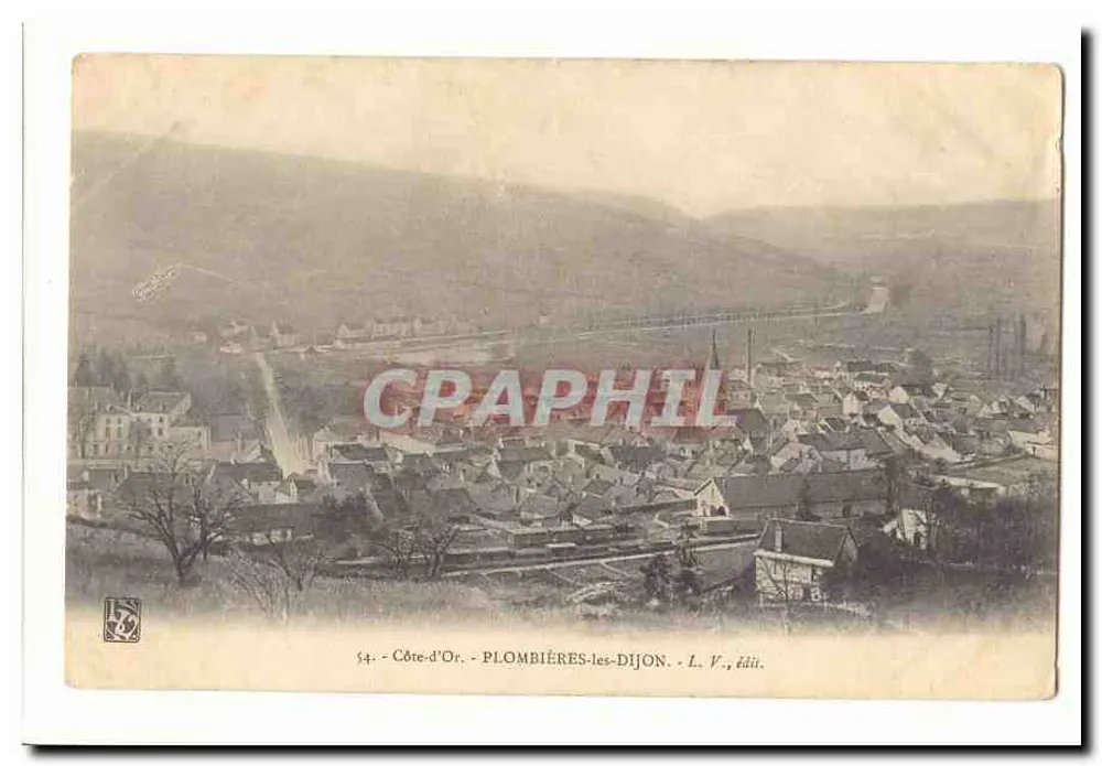 Plombières-les-Dijon — Côte-d'Or — L. V., editor - Frente