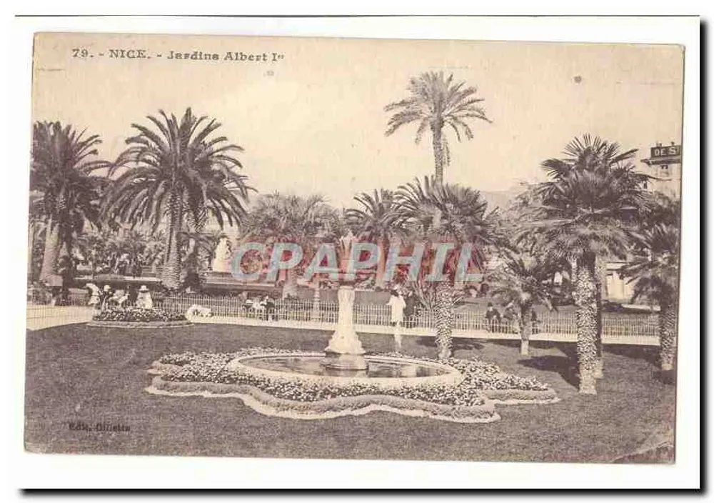 Nice - Jardim Albert Ier — Éd. Olietta, n°79 - Frente