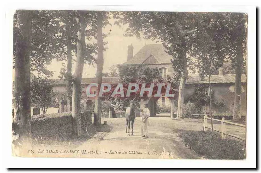 La Tour-Landry (M.-et-L.) — Eingang zum Schloss — L.V. n°1 - Vorderseite