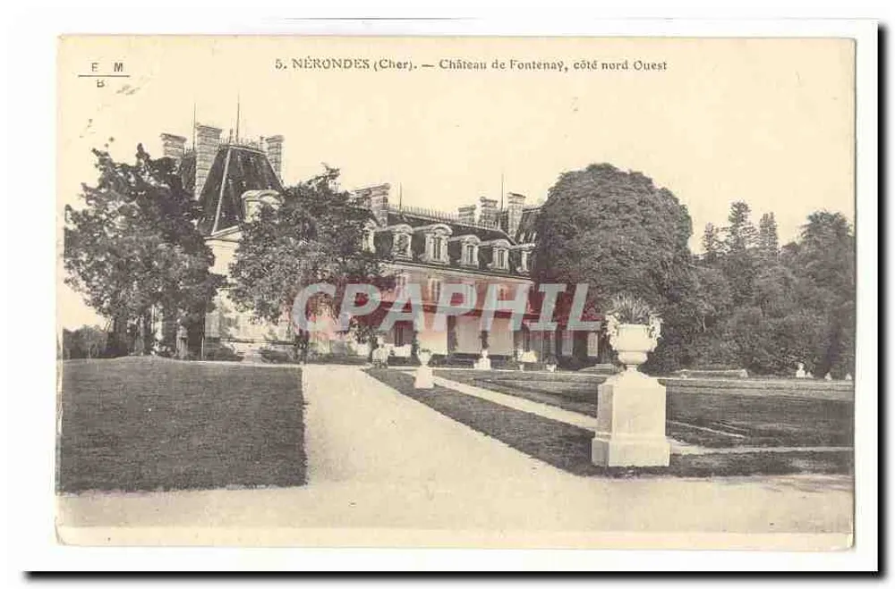 Nérondes (Cher) — Schloss Fontenay, nördlich-westlich - Vorderseite