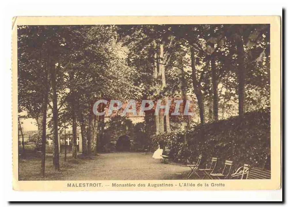 Malestroit — Kloster der Augustinerinnen — Die Grotte-Allee - Vorderseite