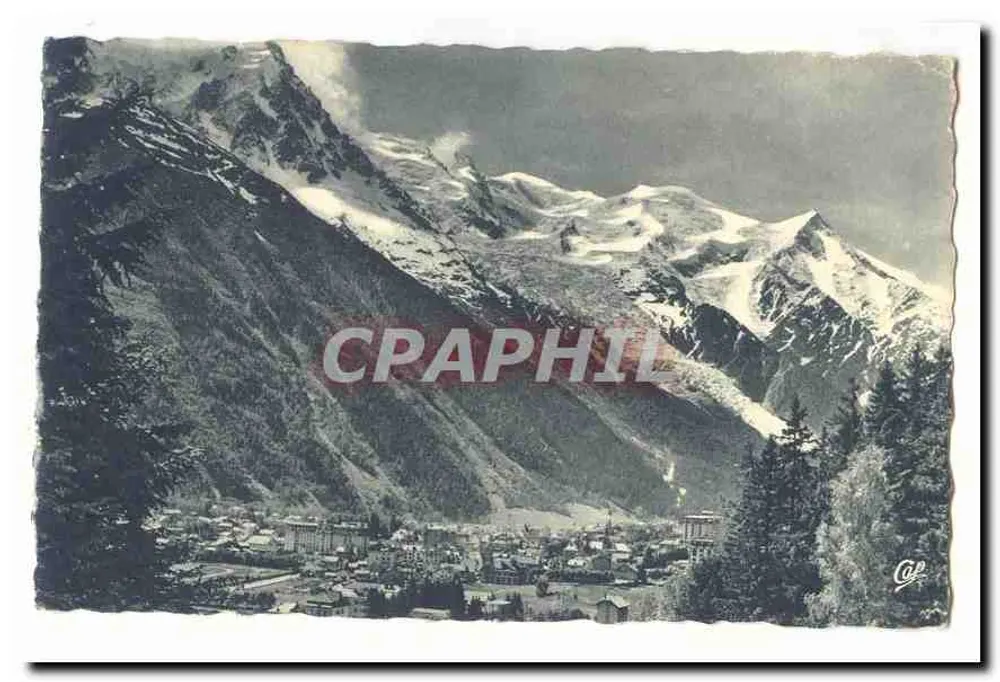 Village encaissé dans les Alpes — vue panoramique — éditeur non identifié - Recto