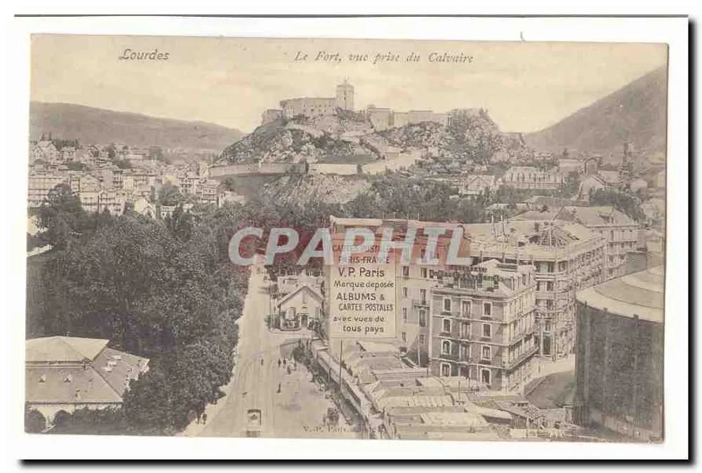 Lourdes — Das Fort, Ansicht vom Calvary — V.P. Paris - Vorderseite