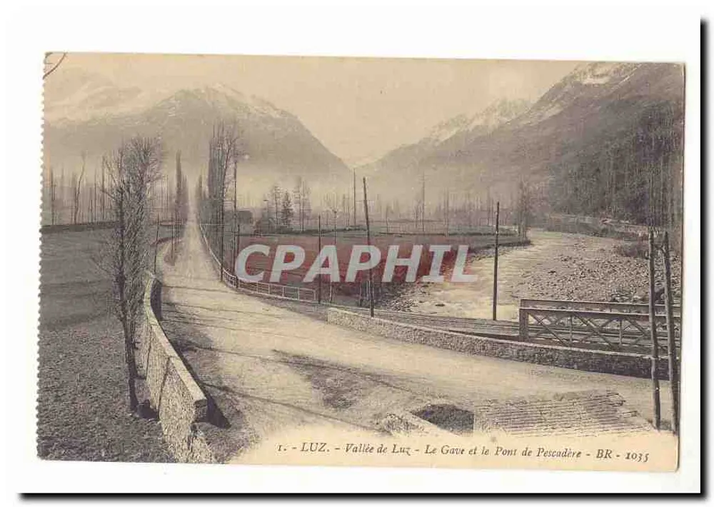 Tal von Luç - Der Gave und die Brücke von Pescadère - BR - 1035 - Vorderseite