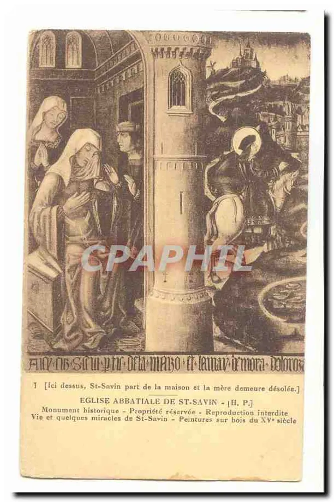 Abteikirche St-Savin — Holzmalereien des 15. Jahrhunderts - Vorderseite
