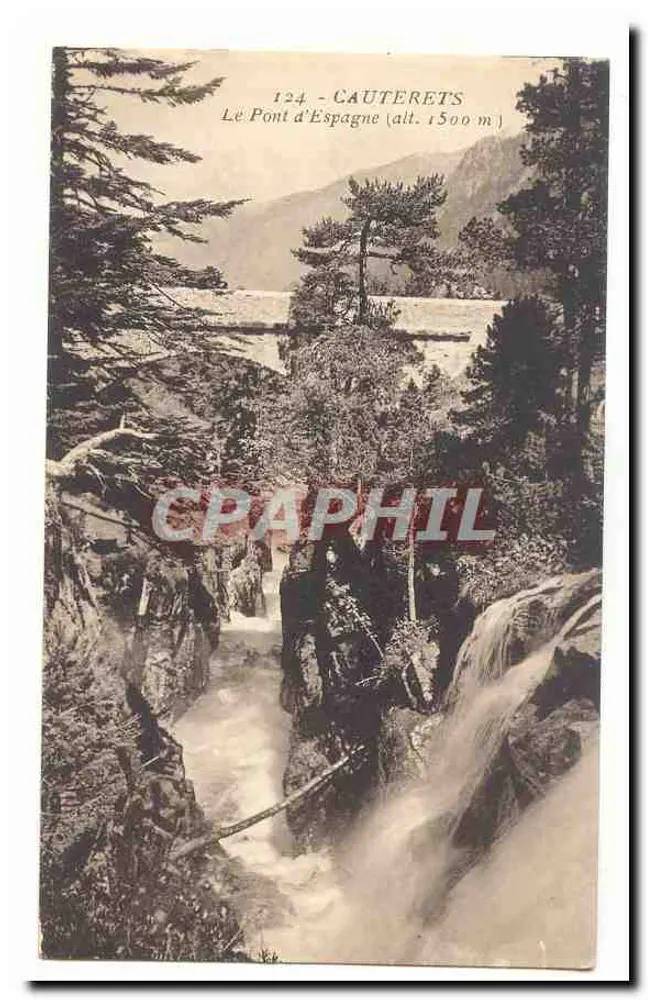 Der Spanienbrücke — Cauterets — Nr. 124 - Vorderseite