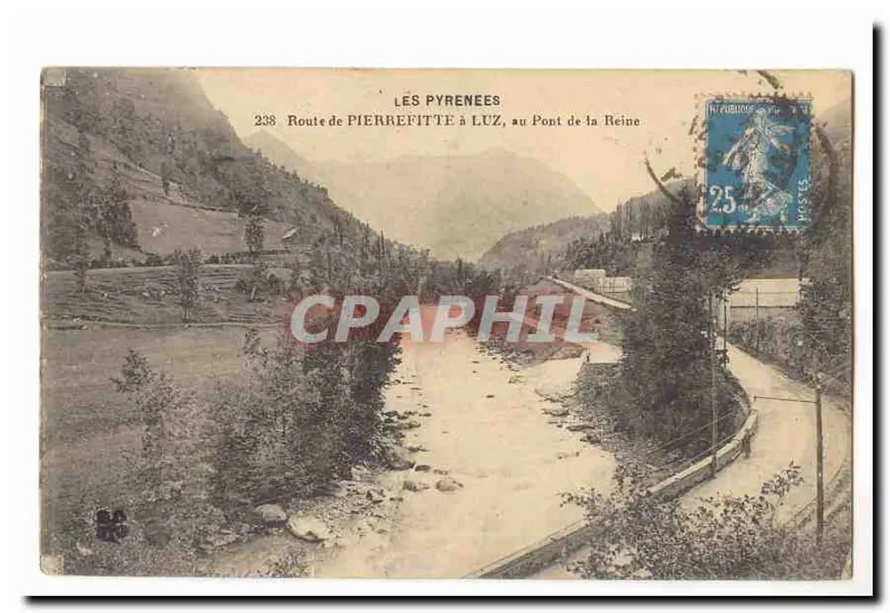 Estrada de Pierrefitte para Luz, no Ponte da Rainha — Os Pirineus — n° 238 - Frente