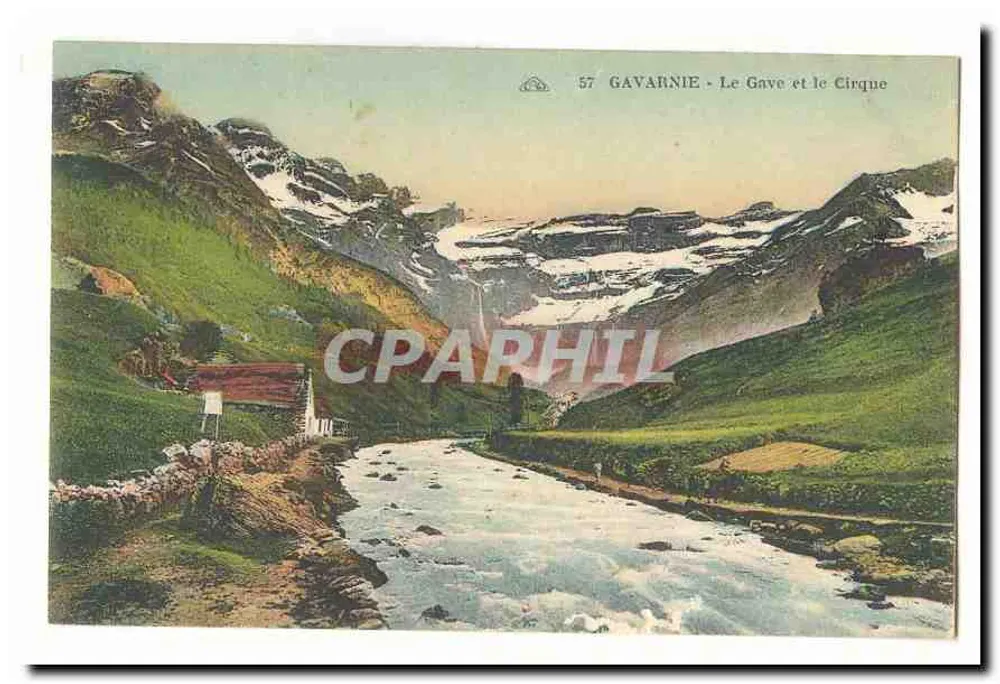 Gavarnie - O Gave e o Cirque — editor anônimo, número de série 57 - Frente