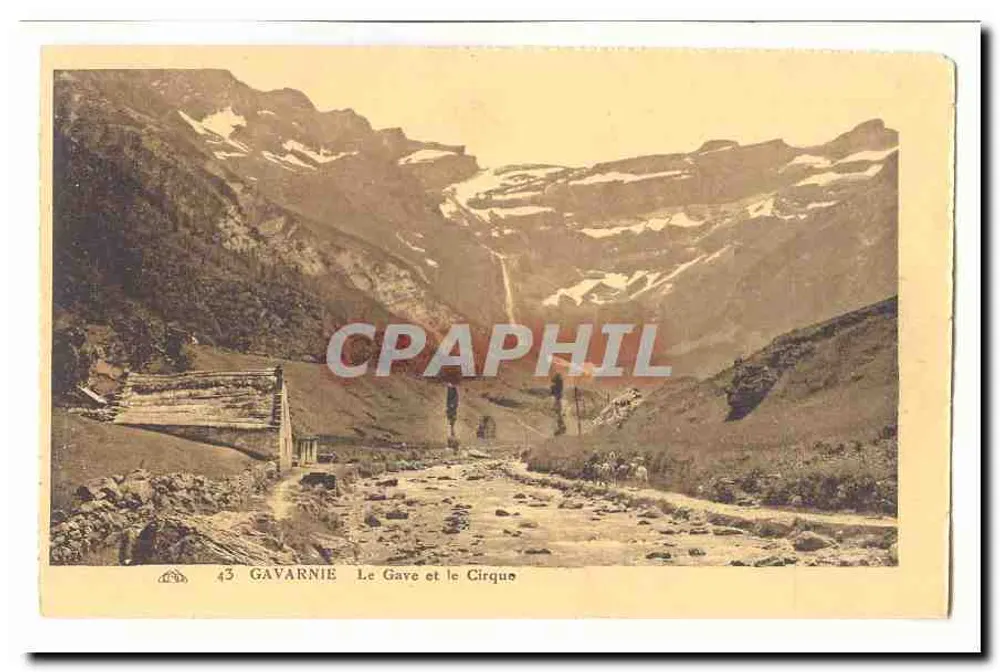 Gavarnie — O Gave e o Cirque - Frente
