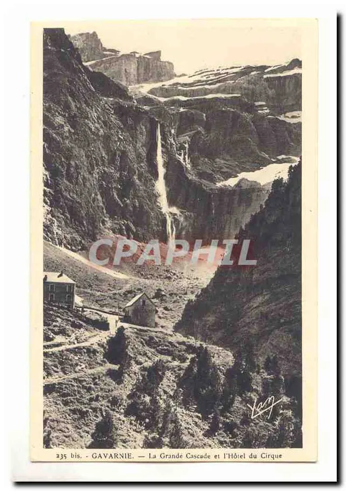 Gavarnie — Die Große Wasserfall und das Hotel du Cirque — Verlag Vaug - Vorderseite