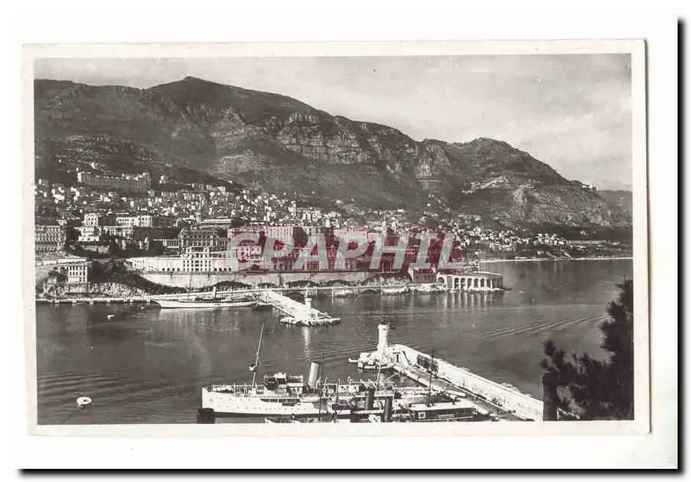 Hafen von Monte Carlo — Panoramablick — Graphiphil - Vorderseite