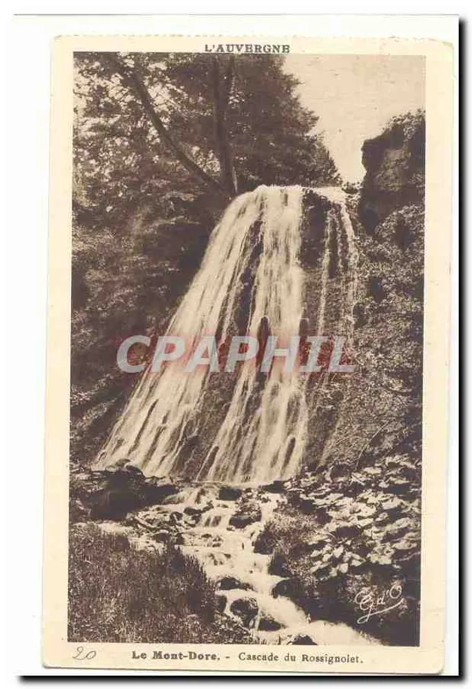 Le Mont-Dore - Cachoeira do Rossignolet — L'Auvergne, editor Cypd'O, n°20 - Frente