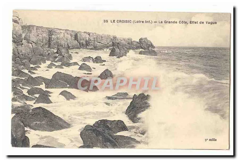 Le Croisic (Loire-Inf.) — La Grande Côte, Efecto de Ola — 9e mille - Anverso