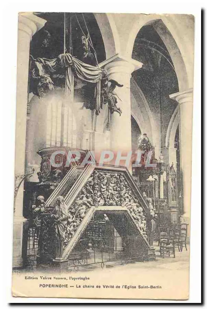 Poperinghe — Die Wahrheitspforte der Kirche Saint-Bertin — Edition Valère Sanson, Poperinghe - Vorderseite