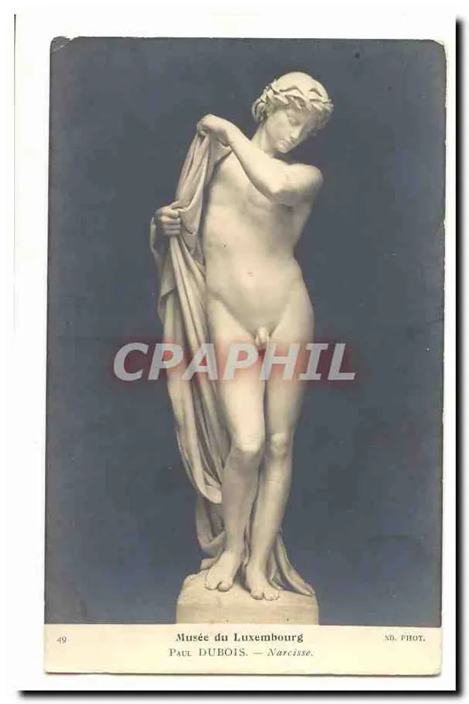 Narcissus — Museum Luxembourg — Paul Dubois, Nr. 49 - Vorderseite