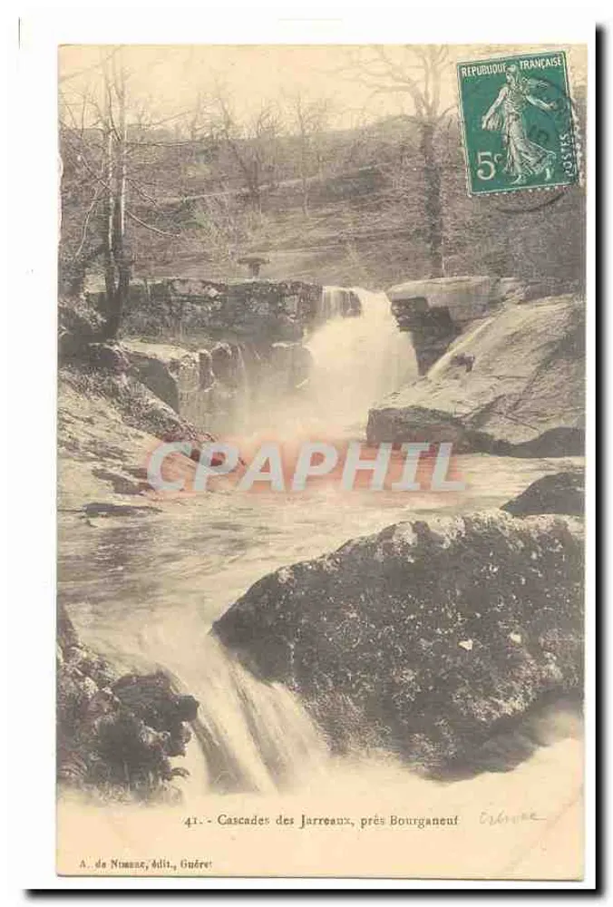 Cascate dei Jarreaux, vicino a Bourganeuf — A. de Numez, Gudret - Recto