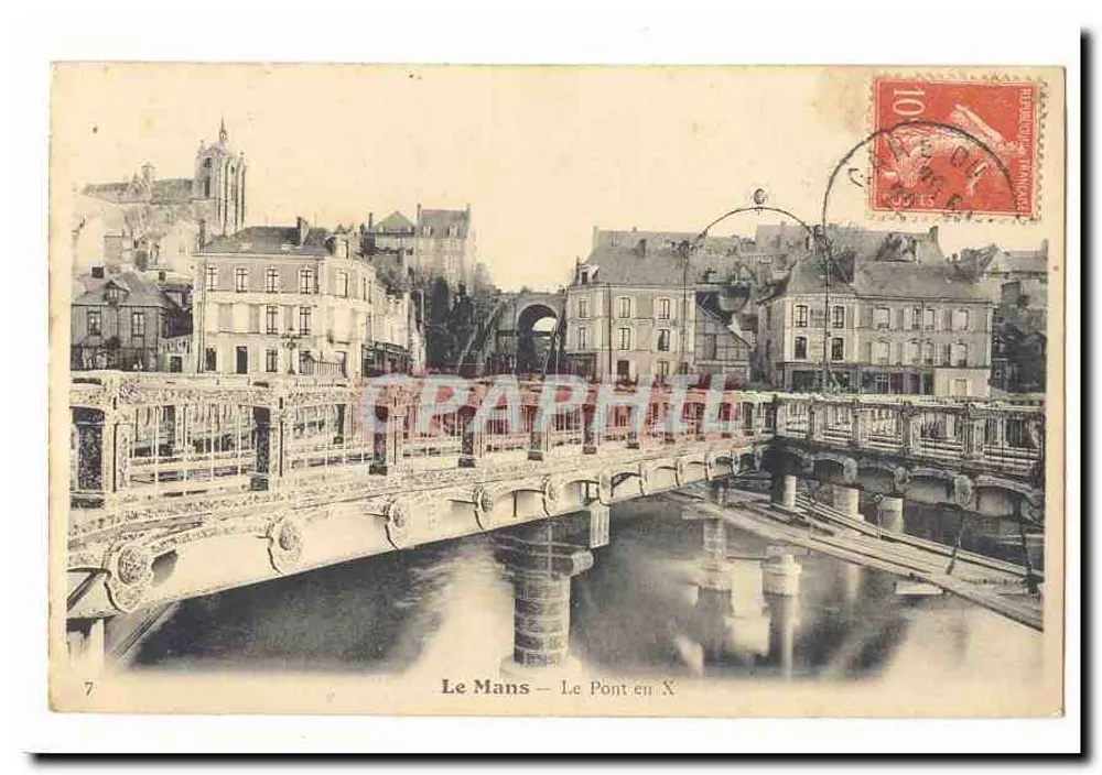 Le Mans — O Ponte em X — editor não identificado, n° de série 7 - Frente