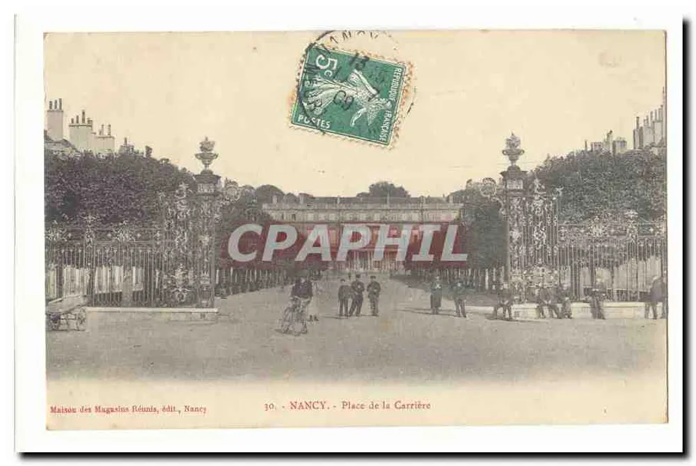 NANCY - Praça da Carrière — Casa dos Magasins Réunis, editora, Nancy - Frente