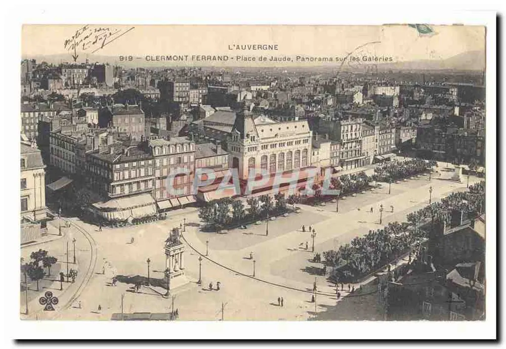Clermont-Ferrand - Place Jaude, Panorama über die Galerien - Vorderseite