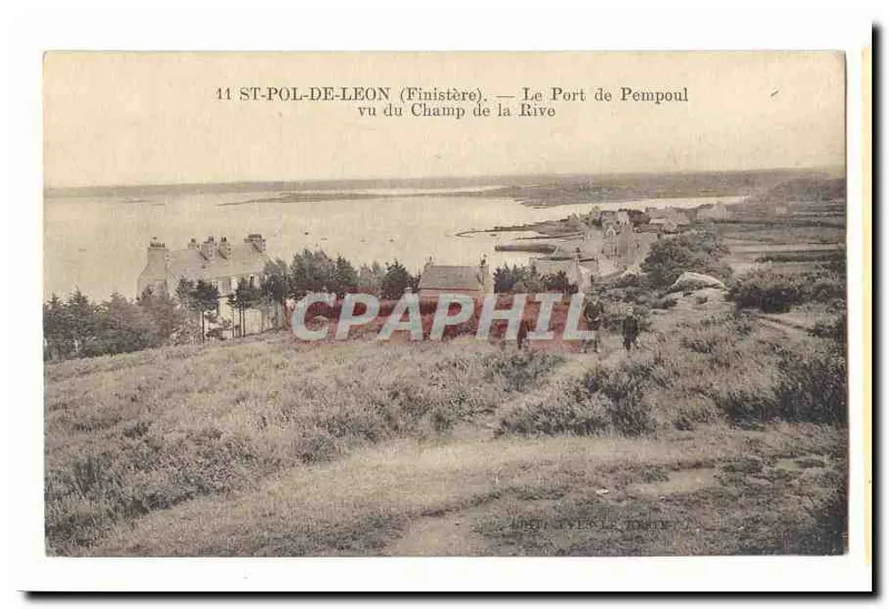 ST-POL-DE-LEON (Finistère) — Le Port de Pempoul vu du Champ de la Rive - Vorderseite