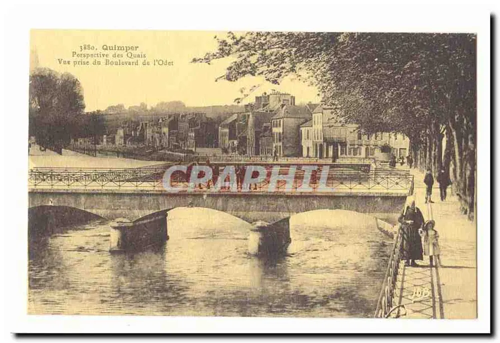 Quimper — Ansicht vom Boulevard de l'Odé — Verlag nicht identifiziert, Seriennummer 188 - Vorderseite