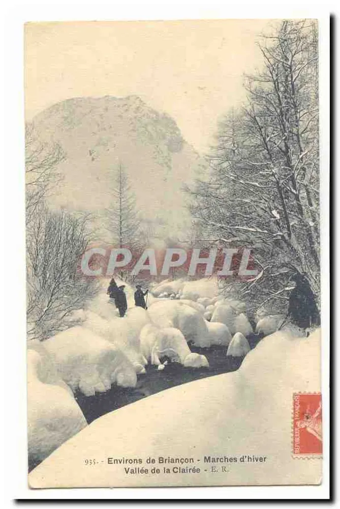 Vale da Clairée - Arredores de Briançon - Marchas de inverno - E. B. - Frente