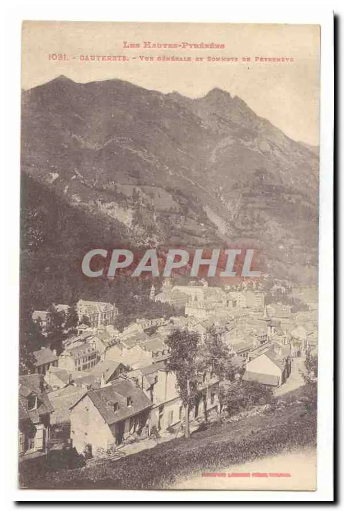 Gauterets - Allgemeiner Blick und Gipfel von Peyreneve - Les Hautes-Pyrénées - Vorderseite