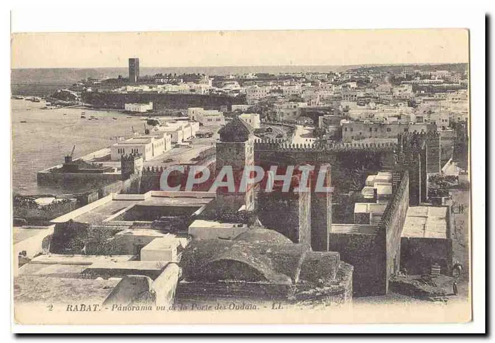Rabat — Panorama von der Porte des Oudaina — LL - Vorderseite