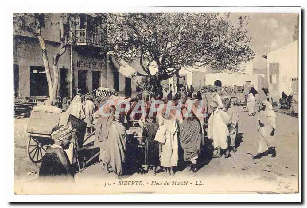 Bizerte - Piazza del Mercato - LL. - n°30 - Recto