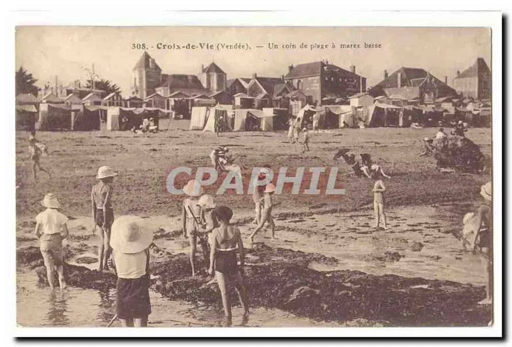 Croix-de-Vie (Vendée) — Ein Stück Strand bei Ebbe - Vorderseite