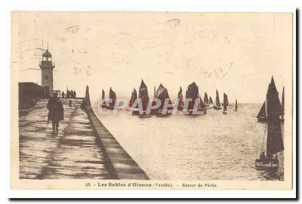 Les Sables d'Olonne (Vendée) — Terugkeer van de visvangst — Vendéphil n°49 - Voorkant