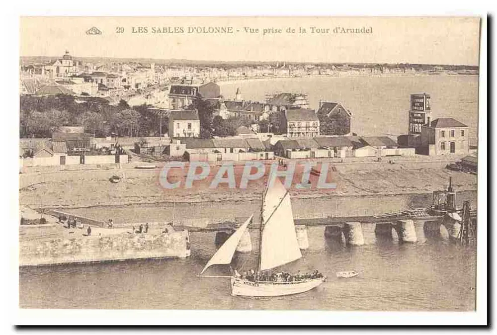 Les Sables d'Olonne — Ansicht vom Arundel-Turm — Nr. 29 - Vorderseite