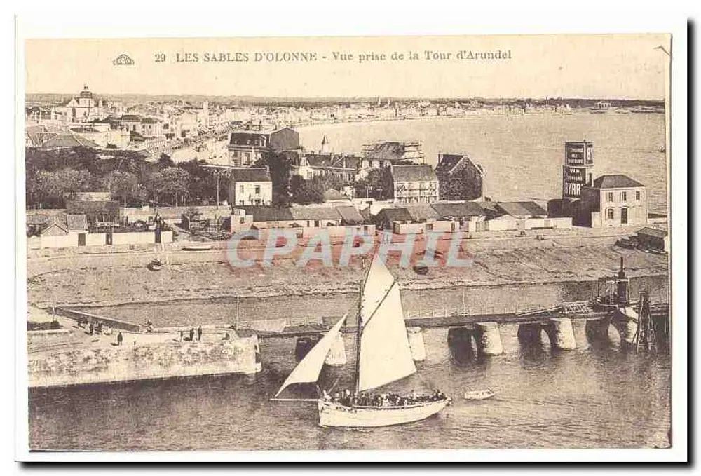 Les Sables d'Olonne — Ansicht vom Arundel-Turm — anonymer Verlag, Nummer 29 - Vorderseite