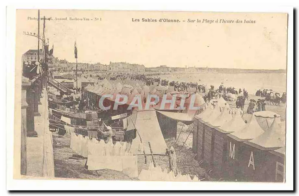 Les Sables d'Olonne — Auf der Strandpromenade zur Badezeit — Fotografie L. Annoud, Roches-Von — N° 1 - Vorderseite