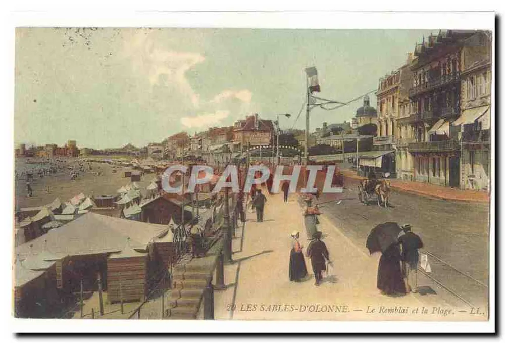 Les Sables-d'Olonne — Der Damm und der Strand — LL - Vorderseite