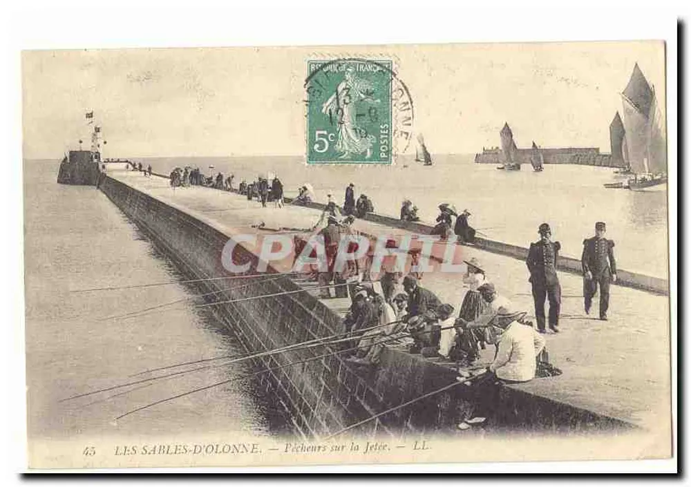 Les Sables-d'Olonne — Pescadores na Ponta — LL. - Frente
