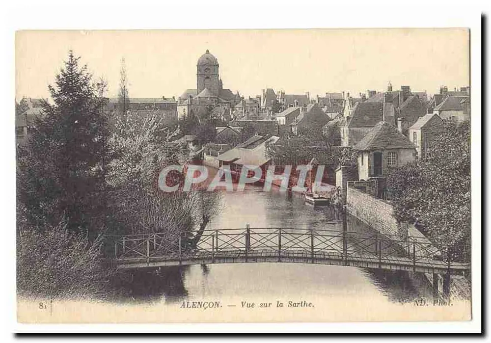 Alençon — Vista sobre a Sarthe — ND. Fot. - Frente