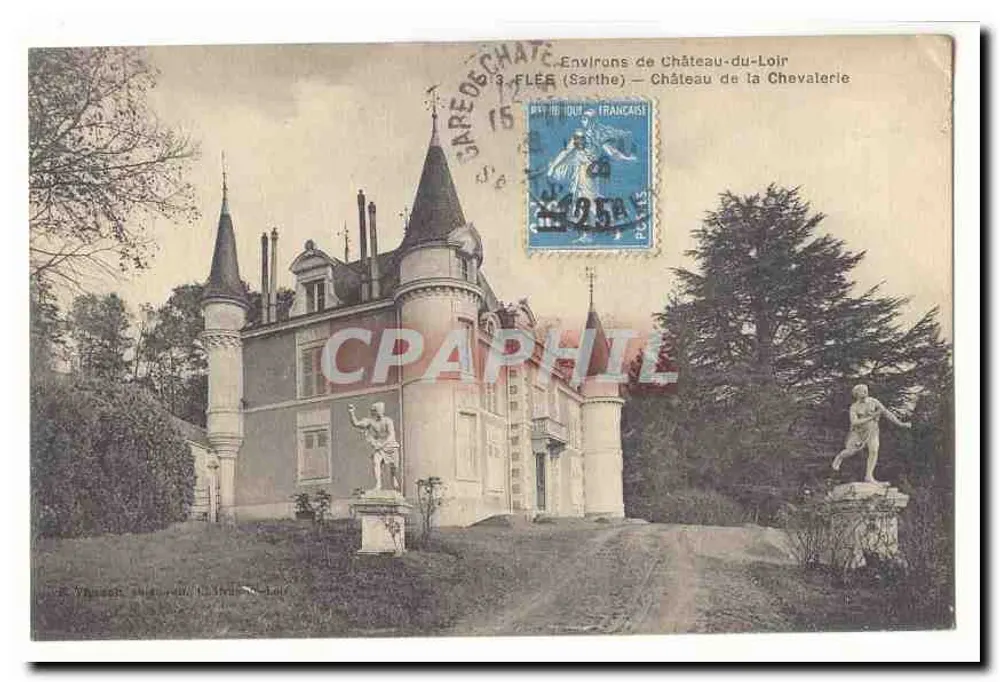 Schloss La Chevalerie — Umgebung von Château-du-Loir — Fleury (Sarthe) - Vorderseite
