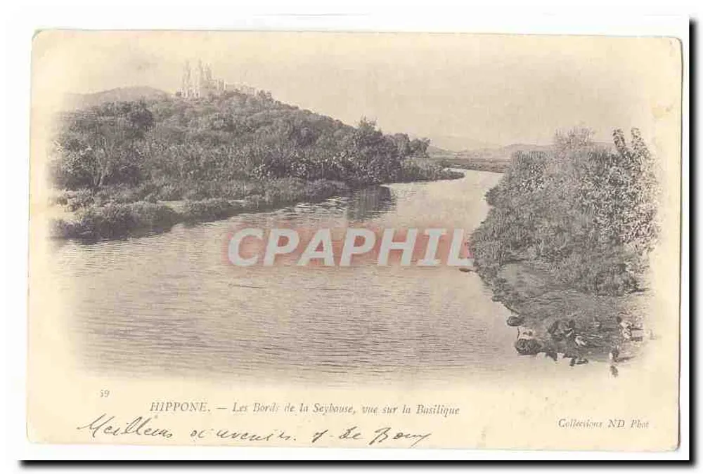 Hippone — Die Ufer der Seybouse, Ansicht der Basilika — Collections ND Phot, n°59 - Vorderseite