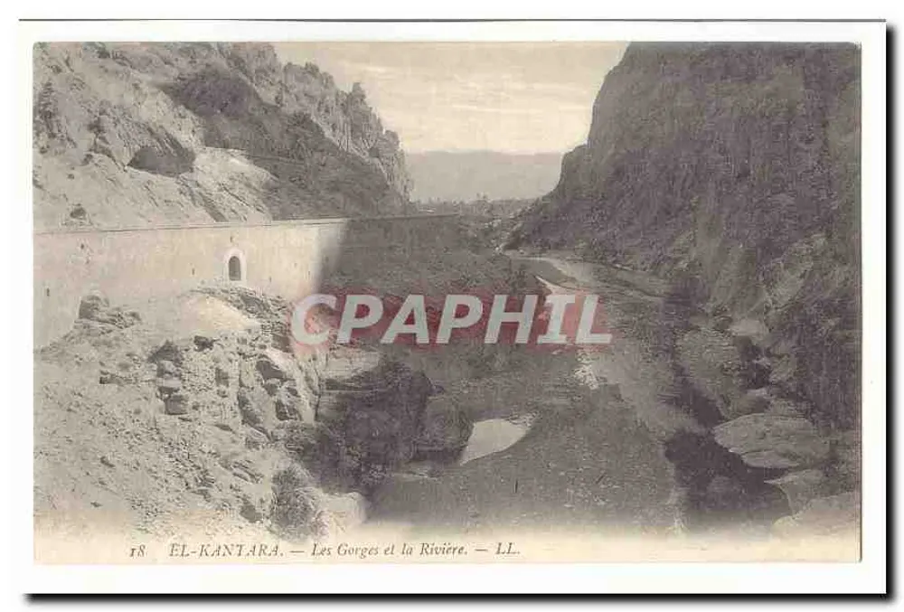 El-Kantara — Die Schluchten und der Fluss — LL - Vorderseite